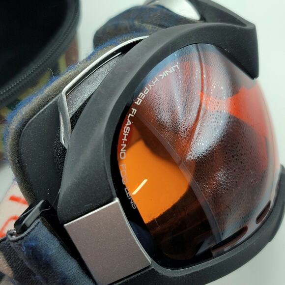 Zeal Optics Ski Goggles Link Hyper Flash No Fog Vented Orange Lens Hard Case - Picture 10 of 14